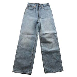 Madewell Womens Jeans Size 24 Perfect Vintage Wide Leg Crop Denim Blue Casual